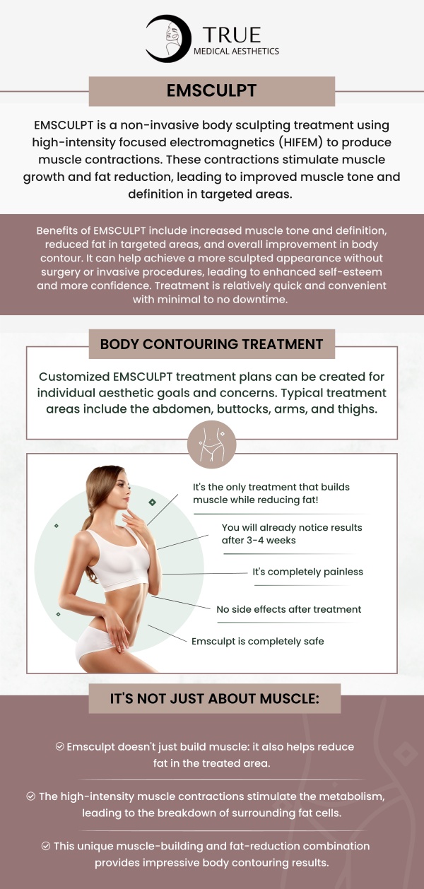 Emsculpt is a non-invasive treatment that helps build muscle and reduce fat using high-intensity focused electromagnetic energy. The benefits of Emsculpt include improved muscle tone, enhanced body contour, and a more sculpted appearance in targeted areas like the abdomen, thighs, and buttocks. Visit Tristen Durkin and her experienced staff and discover how Emsculpt can transform your body. For more information, please contact us or schedule an appointment online. We are conveniently located at 50 Avon Meadow Ln, Avon, CT 06001. Emsculpt is a non-invasive treatment that helps build muscle and reduce fat using high-intensity focused electromagnetic energy. The benefits of Emsculpt include improved muscle tone, enhanced body contour, and a more sculpted appearance in targeted areas like the abdomen, thighs, and buttocks. Visit Tristen Durkin and her experienced staff and discover how Emsculpt can transform your body. For more information, please contact us or schedule an appointment online. We are conveniently located at 50 Avon Meadow Ln, Avon, CT 06001.